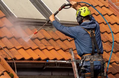 Démoussage et hydrofuge de toiture à Charbonnat
